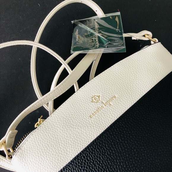 NANETTE LEPORE Crossbody "Risley Dome" Black & Cream Purse NWT - Picture 5 of 6